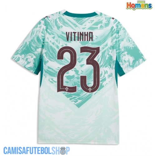 Camisa de time de futebol Portugal Vitinha #23 Replicas 2º Equipamento Mundo 2026 Manga Curta
